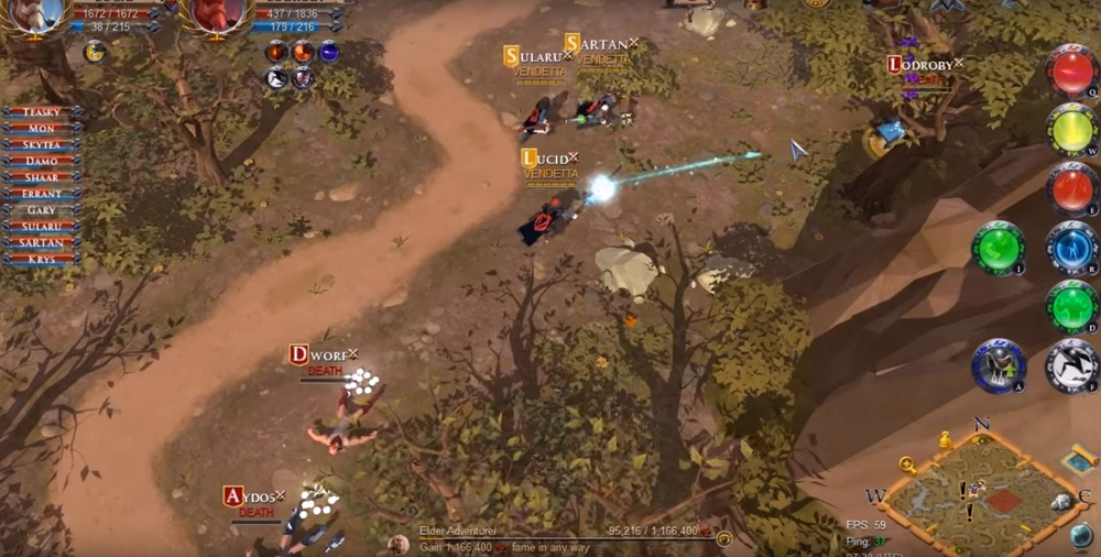 Albion Online é um MMORPG SandBox em que você escreve sua própria