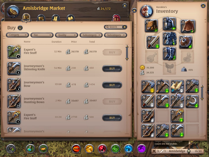 Albion Online, Software