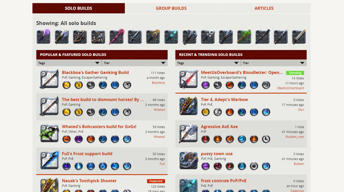 Albion Online Solo Build Guide: Best Solo Builds of Characters in Albion Online